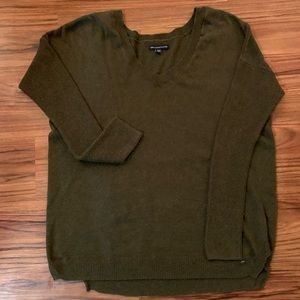 Hunter Green Comfy V Neck Sweater